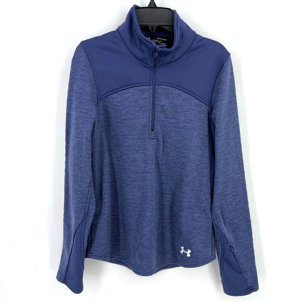 Under Armour Gamnut 1/4 Zip Pullover Fleece Shirt Womens Size XS Purple